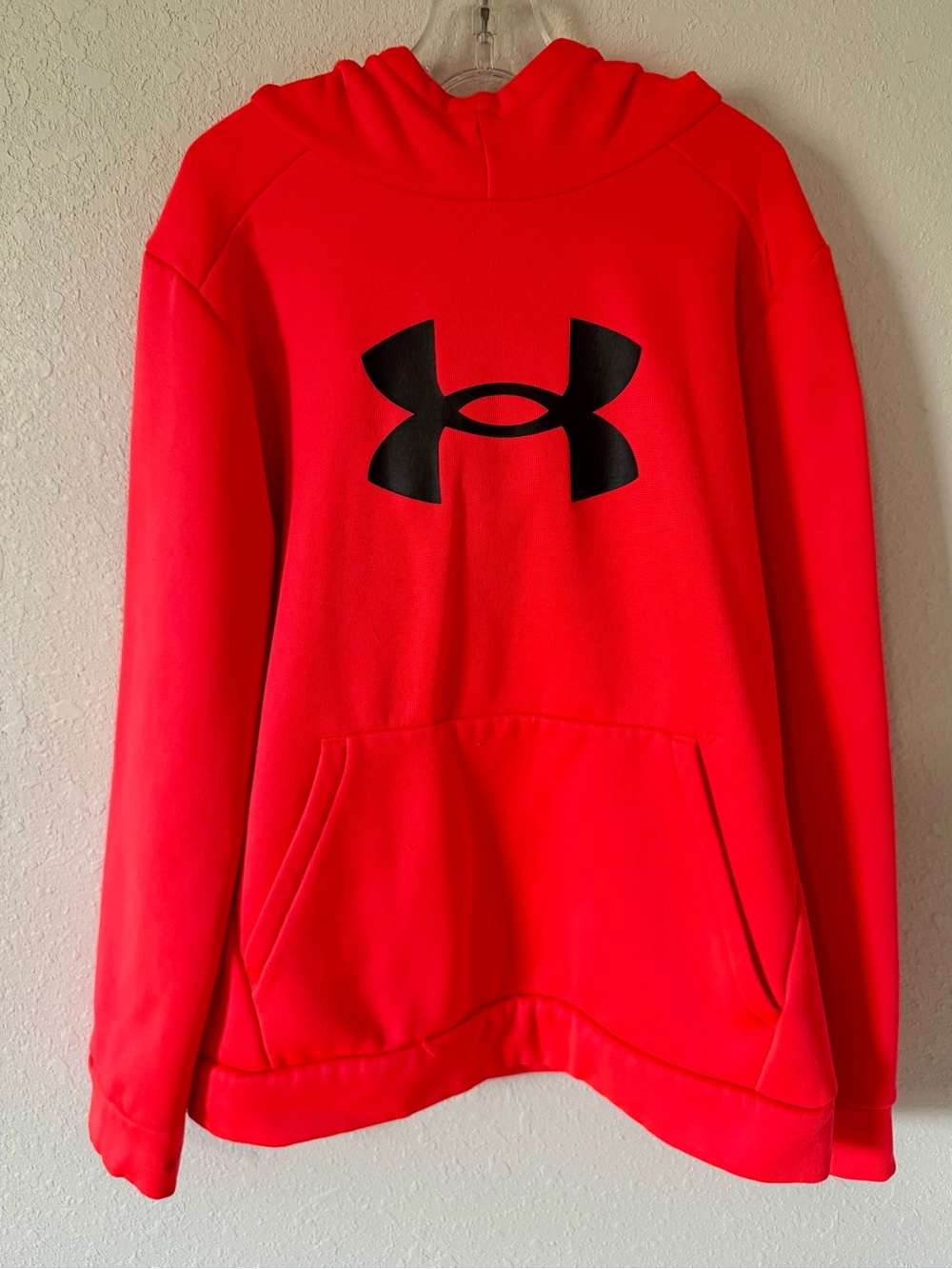 Under Armour Boy’s Orange Logo Hoodie Sweatshirt Size Youth Medium